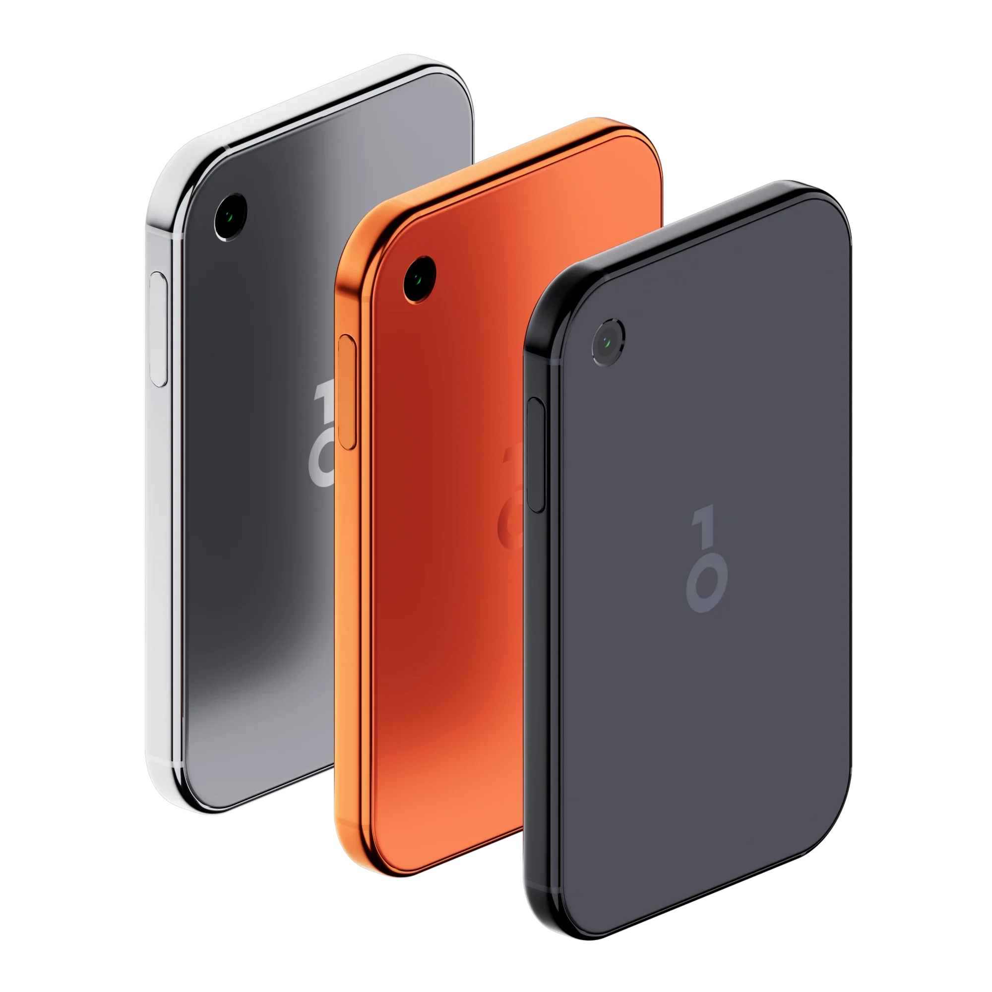 Three OneKey Pro 2 colours fanned out, back view