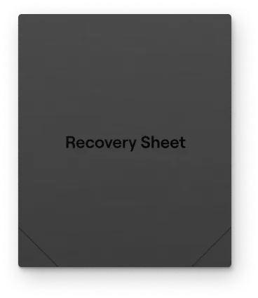 Recovery Sheet