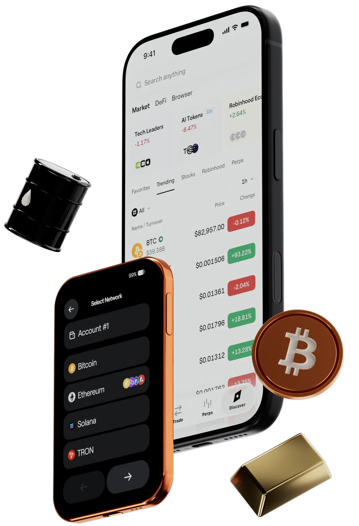 100+ blockchains. Global markets.